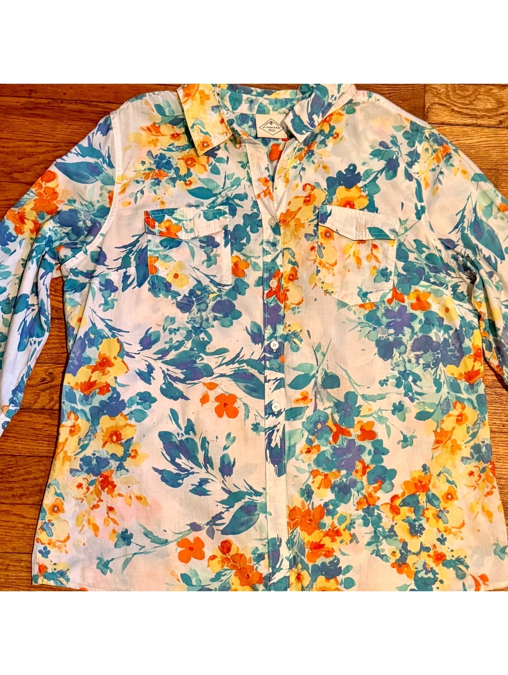 St. John's Bay Floral Button-Up Shirt